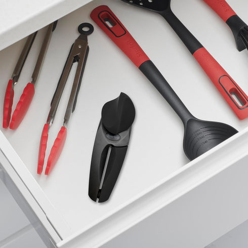 Starfrit MightiCan Can Opener - Safe - Holds Lid and Leaves No Sharp Edges on Lid - 3 year warranty - Comfort Grip - Heavy Duty Non-Slip Knob...