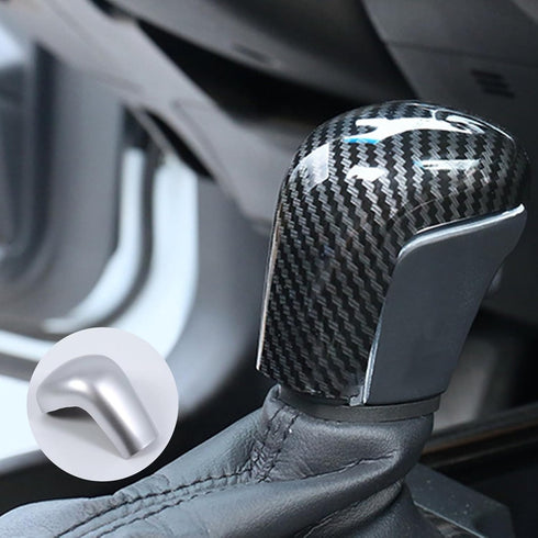 Carbon Fiber Gear Shift Knob Cover Trim Compatible with Toyota Corolla Cross 2022 2023 Interior Decoration ABS Head Cover Sticker (Carbon Fiber)...