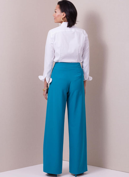 Butterick Misses' Cropped Wide Leg Pants Sewing Pattern Packet by Palmer/Pletsch, Design Code B6973, Sizes 18-20-22-24-26, Multicolor...