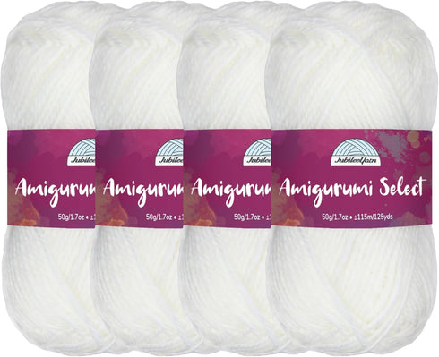 JubileeYarn Amigurumi Select Yarn - Baby Acrylic - Daisy - 4 Skeins......