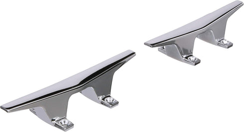 Attwood 6245-6 Chrome-Plated Zinc Cleats, 6 Inches Long, 2 3/32 inches Wide, Install with 4 Included #10 Fasteners...