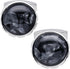 Black Obsidian Stone Round Men's Cufflinks In Gift Case Silver Natural Gemstone Cufflinks for Men Jewelry for Wedding Party Business Birthday Anni...