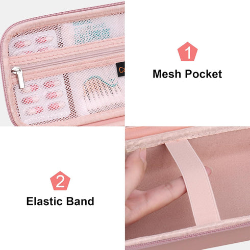 Canboc Carrying Case for Asthma Inhaler, Handheld Spacer for Adults and Kids, Mask, Inhaler Spacer Bag with Removable Shoulder Strap, Mesh Pocket ...
