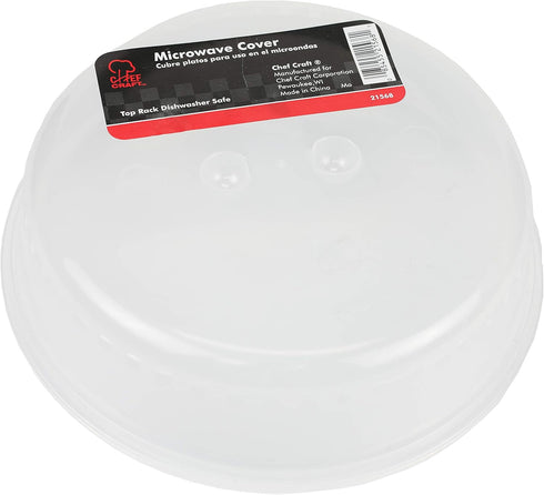 Chef Craft Classic Microwave Cover, 10 inches in diameter, Clear...