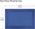 Vinyl Placemats Heat-Resistant Table Mats Washable Easy Clean Plastic Placemats for Dining Table Set of 4 (Blue)...
