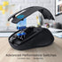 Wireless Mouse, D-09 Computer Mouse USB Cordless Mice for Laptop, Ergo Grips, Lightspeed 5-Level 2400 DPI, 16 Months Battery, Portable for PC Mac ...