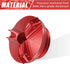 Motoforti Engine Oil Filler Cap Oil Filler Plug Cover Red for Yamaha YZF-R6S YZF-R6 YZF-R3 YZF-R125 YZF-R1 FZ750 FZ600...