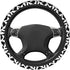 Cow Print Steering Wheel Cover for Women Cute Car Steering Wheel Cover Anti Slip and Sweat Absorption Comfortable Auto Steering Wheel Protector Ca...