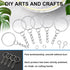 420Pcs 1" 25mm Key Chain Making Kit, Including Keychain Rings with Chain,Jump Ring and Screw Eye Pins Bulk for DIY Accessories for Keychains Jewel...