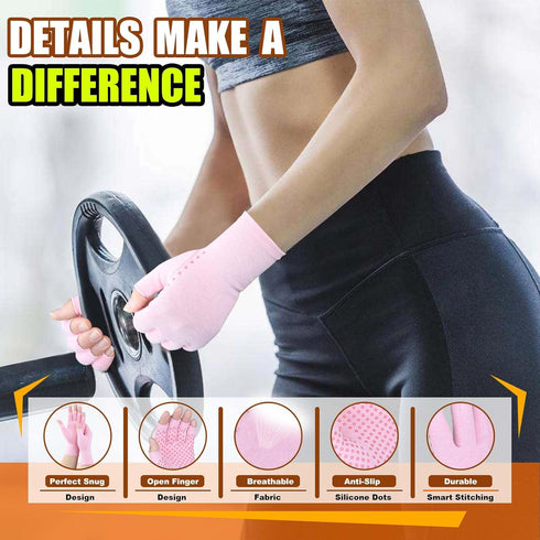 2 Pairs Arthritis Gloves, Compression Gloves for Women Men, Relieve Arthritis, Rheumatoid, Osteoarthritis, Carpal Tunnel Pain, Anti-Slip Fingerles...