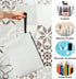 Blank DIY Makeup Bag for Women Accessories Organizer, Travel Essentials Canvas Cosmetic Bag with Zipper -DIY...