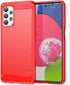 M MAIKZI Cellular Phone Case for Samsung Galaxy A23, Red Brushed TPU, with HD Screen Protector...