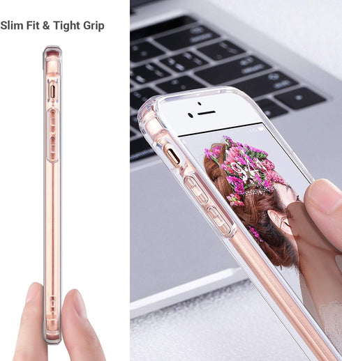 ULAK Compatible with iPhone 8 Case, iPhone SE 2022 Case, iPhone SE Case 2020, iPhone 7 Case, Hybrid TPU Shock-Absorption Anti-Scratch Bumper Hard ...