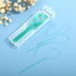 100 Pcs Floss Threaders Multifunctional Deep Clean Floss for Braces, Bridges, and Implants Dental Threader (Green)...