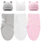 DRESHOW BQUBO 3 Pack Preemie Swaddle Blanket Wrap with Bear Ears Hat Set for Baby Boys Girls Preemie Swaddle Preemie Cap for 3-7 Lbs Preemie & 0-3...