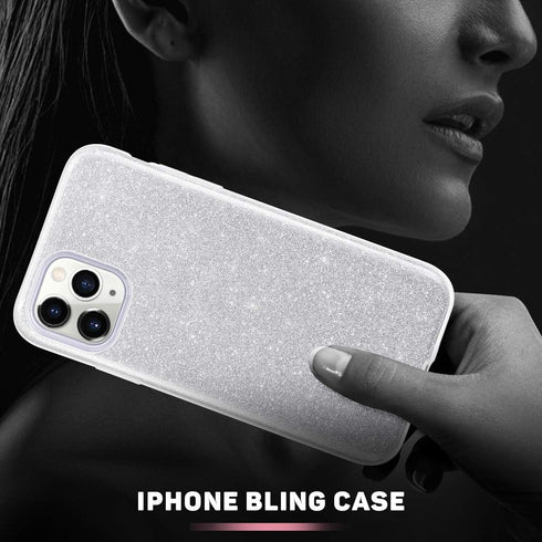 MATEPROX Compatible with iPhone 11 Pro case,Bling Sparkle Cute Girls Women Protective Case for iPhone 11 Pro 5.8 inch(Silver)...