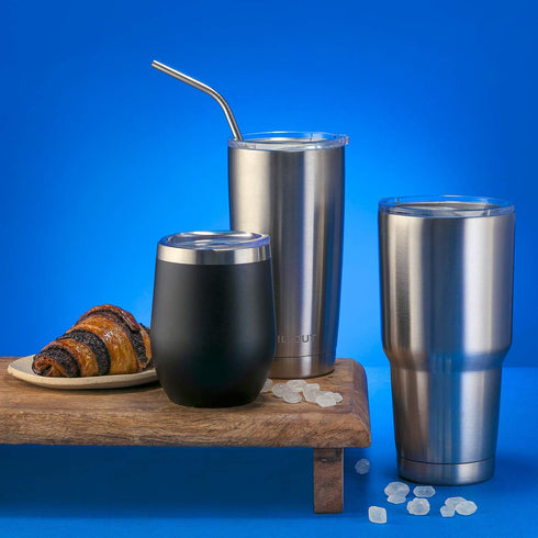 CHILLOUT LIFE Stainless Steel Tumbler 12 oz with Lid & Gift Box, Wine Tumbler Double Wall Vacuum Insulated Travel Cup for Coffee, Wine, Cocktails,...