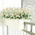 Artificial Daisies Flowers Outdoor UV Resistant 4 Bundles Fake Foliage Greenery Faux Plants Shrubs Plastic Bushes for Window Box Hanging Planter F...