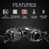 LeMotech M12 Cable Gland, 90 Degree Adjustable 4-8mm Strain Relief, Cord Connectors Nylon Joints with Gaskets, 2 Pcs, Black...