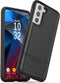 ENCASED Shockproof Galaxy S21 Case (Ultra Protective) Heavy Duty Hybrid Protection, Black (Samsung S21)...