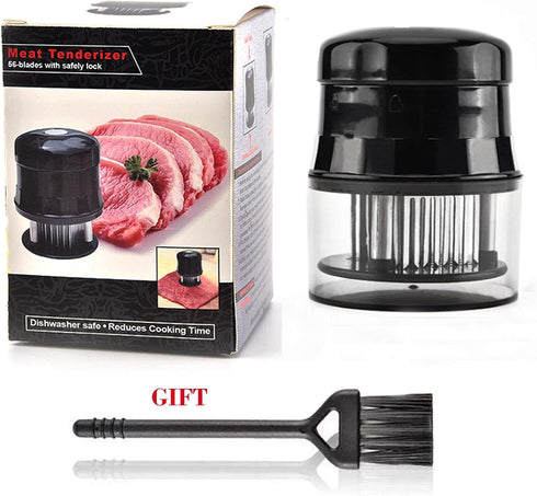 Meat Tenderizer, 56 Needles Stainless Steel Tenderizer For Tenderizing Steak Beef Fish And Poultry, Black...