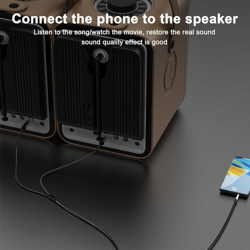 3.5mm (1/8") TRS to Dual 6.35mm (1/4") TS Mono Breakout Cable, (3.3 FT - 1pack) Y Splitter Stereo Cord Adapter Compatible iPhone, PC, CD, Speaker...
