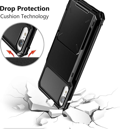 Vofolen for iPhone XR Case Wallet ID Slot Credit Card Holder Spring Pocket for Men Women Scratch Resistant Dual Layer Protective Bumper Rugged TPU...