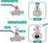 IBC Tote Fittings, 275-330 Gallon IBC Tote Tank Adapter? 2.44" Fine Thread??IBC Tote Adapter + Lead-Free 304 Stainless Steel Hose Faucet/Valve? IB...