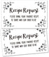 50 Request a Recipe Card for Bridal Shower - Invitation Insert for Bridal Wedding Baby Shower, Size 3.5" x 2" inches....