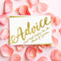 50 Wedding Advice Cards & Well Wishes for the Bride and Groom - Bridal Shower Games, Wedding Games, Wedding Decorations, Wedding Guest Book Altern...