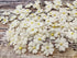 HukDok Mini Flowers with Thread Stem Mulberry Paper Flower Embellishment Card Craft Supplies Scrapbooking DIY Card Crafts Projects. (White)...