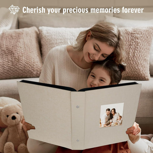 Artmag Fabric Photo Album 4x6 600 Large Capacity for Family Wedding Anniversary Linen Album Holds 600 Horizontal and Vertical Photos (600 Pockets,...