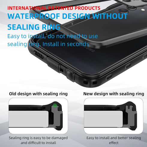 for Samsung Galaxy A24 4G Phone Case, Waterproof Case with Built-in Screen Protector, Full Body Dustproof Shockproof Rugged Heavy Duty Protection ...