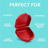 FRESH KNIGHT Retainer Case (2 Pack). Retainer Case with Vent Holes. Perfect for Denture, Mouth Guard, Aligners. (True Red)...