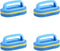 4 Pcs 3-Layer Thick Handheld Pool Cleaning Brush Tool,Cleaner Brush Scrub Kitchen,Bathroom,Tile,Grill,Tub,Car,Wall,Floor(Blue)...