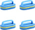 4 Pcs 3-Layer Thick Handheld Pool Cleaning Brush Tool,Cleaner Brush Scrub Kitchen,Bathroom,Tile,Grill,Tub,Car,Wall,Floor(Blue)...