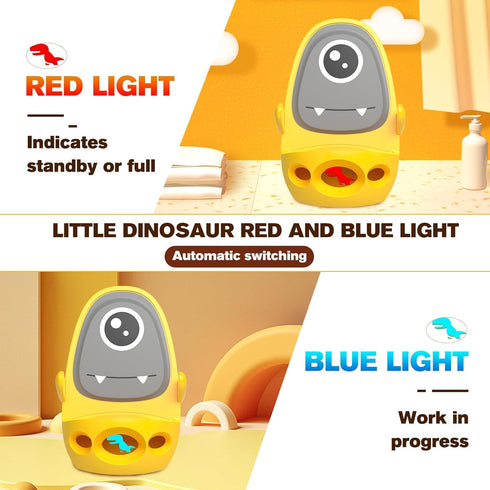 ANNSKIN Wireless Charger Mount 15W Cute Dinosaur Fast Charging Car Phone Holder Stand Silicone Anti-Slip Desk Phone Stand Compatible with iPhone S...