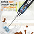 YUSWKO Black Handheld Milk Frother Wand for Coffee, Rechargeable Electric Whisk with 3 Heads 3 Speeds Drink Mixer Coffee Frother For Latte, Cappuc...