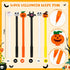 30 Pcs Halloween Pens, Pumpkin Skull Heads Ghost Bat Shape Pens, 0.5 MM Bulk Black Rollerball Pen for Halloween Thanksgiving Party Supplies School...