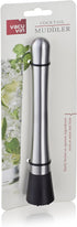 Vacu Vin Cocktail Muddler Kitchen Tool, 8.1 x 1.3 x 1.3 inches, Stainless Steel...
