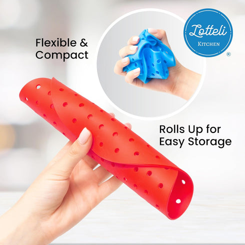 Reusable Air Fryer Liners 3 Pack for 3-5QT or Bigger - 7.5" Square Silicone Airfryer Liner - Easy to Clean Air Fryer Accessories As Seen on the To...