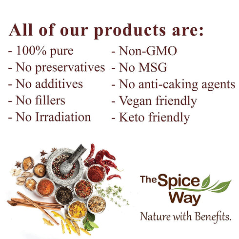 The Spice Way - Pure 100% Sumac, No Salt, no GMO, no Irradiation, Spice Seasoning Powder 8 oz (resealable bag) (Sumak)...