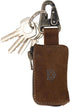 Hide & Drink, Car Key Holder with Keyring, Headphone & Charging Cables, Cash Zipper Case with Clasp, Full Grain Leather, Handmade, Swayze Suede...