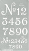 Aleks Melnyk No.452 Metal Stencil, Small Number Stencil, Size 1in and 0.5in, Old World Number, Template for Wood Burning, Pyrography Engraving, Bo...