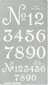 Aleks Melnyk No.452 Metal Stencil, Small Number Stencil, Size 1in and 0.5in, Old World Number, Template for Wood Burning, Pyrography Engraving, Bo...
