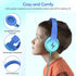 Kids Headphones, Wired Headphones for Kids with Microphone, 85/94dB Volume Limiter Headphones for Girls Boys with Sharing Jack, Foldable Headphone...