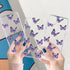 Idocolors Cute Butterfly Case for iPhone 7/iPhone 8,Clear Soft Bumper TPU Ultra Slim Shockproof Design Protective Cover,Girly Purple Butterfly for...