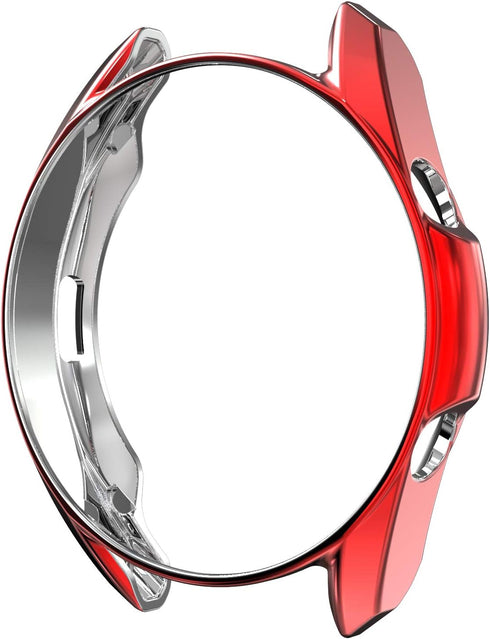 Compatible with Samsung Galaxy Watch 3 41mm 45mm Case,Soft TPU Fashion Plated Metal Color Frame Shock Resistant Proof Cover Protective Protector S...