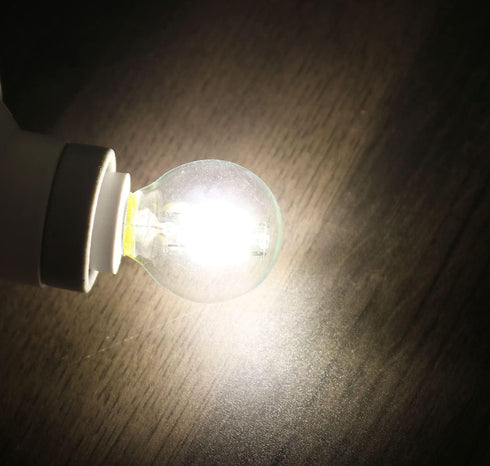 5-Pack S11 LED Bulbs E17 Intermediate Base Edison Globe Light Bulbs 40 Watt Equivalent,5000K Daylight 4W for Bedside Lamp Bulb,Lava Lamps,Glitter ...