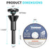 Cut-Off Wheel Mounting Mandrel for Type 1 Cutting Wheels 3/8" & 1/4" Arbor 1/4" Shank Stem 4 Pack...